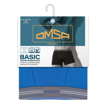 Men's panties Omsa 3833, size 48, Azzurro color-2