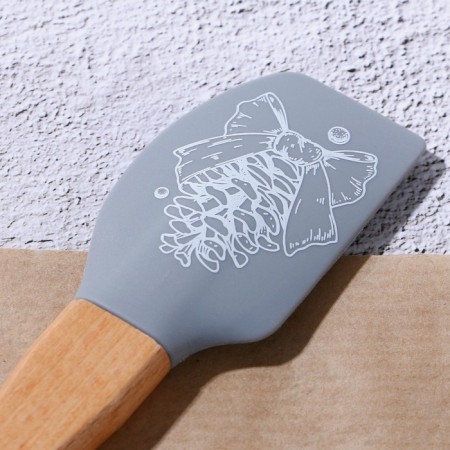 A set of silicone blades "New Year's mood", 2 pcs in a set (26x5 cm, 23.3x4.3 cm)-5