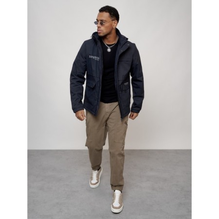 Sports male jacket, size 56, dark blue color-6