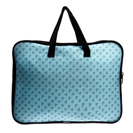 Folder with A4+handles, 360 x 290 x 70 mm, textile, Erich Krause Romantic Girl 57594-2