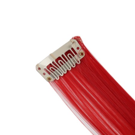 Local Locom, straight hair, clock, 50 cm, 5 g, red color-5