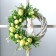 Wreath on the door Interior "Easter bunny" yellow d = 29 cm