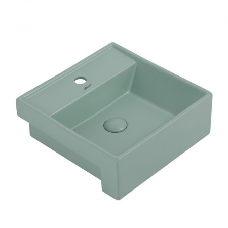 ABBER RECHTECK AC2208MCG shell, 415x415x150 mm, light green, matte