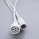 Garland "fringe" 3 × 0.6 m, IP44, UMS, white thread, 160 LED, yellow glow, 220 V
