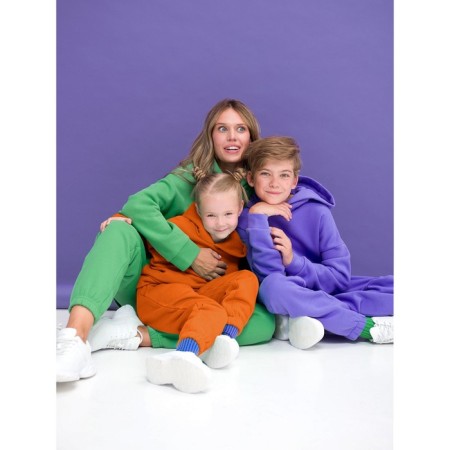 Female trousers, size l, green color-3