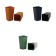 Pot for seedlings, 600 ml, D = 8.5 cm, h = 15 cm, mix, Greengo