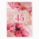 Diploma "Jubilee 45" Flowers, 21 x 15 cm