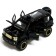 Metal jeep, 1:24, Doors, hood, trunk, inertia, black color open