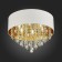 Ceiling lamp ST LUCE. SL1350.502.06. Lacchia. 6x40 watts, E14, 50x50x42.5 cm, chromium color