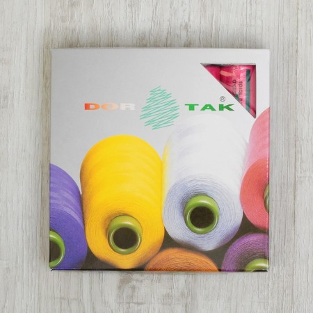 Thread DOR TAK 40/2, 400 yards, color No. 133 pink, 10 pcs in the unitary enterprise.-1