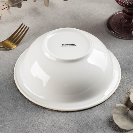 Ceramic Crama salad bowl, 600 ml, 18 × 6 cm, orange color-2
