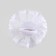 Bant for hair on elastic band, white, 2 pieces, 7 cm, cold heart