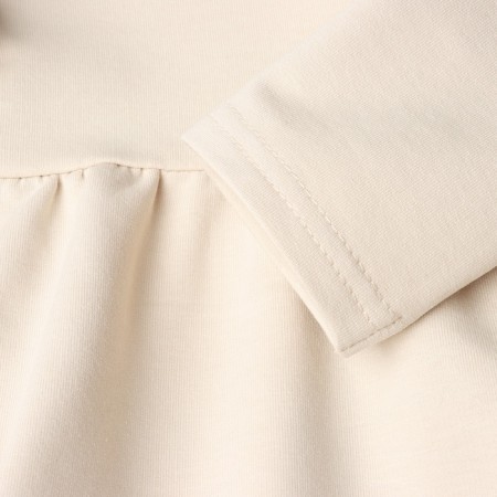 Платье для девочки с рюшей KAFTAN "Basic line", размер 30 (98-104), цвет кремовый-2