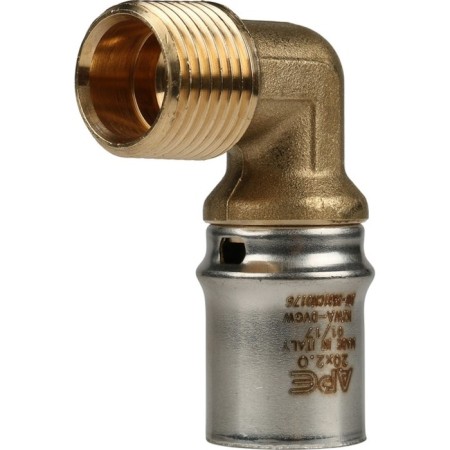 STOUT SFP-0011-001220, 1/2 "x 20 mm, external thread, transition, brass-2
