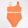 Separate Minaku Minku swimsuit with strap orange color, size 46