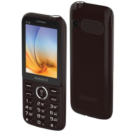 Cell phone Maxvi K18, 2.4 ", TFT, 1.3MP, Microsd, 2SIM, 800 mACH, brown-1
