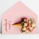 Money envelope "Happy birthday", bouquet, glitter, 16.5 x 8 cm