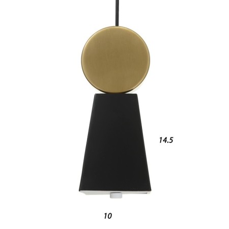 Lamp Bayerlux 2284/1 LED black and gold 10x10x24-124 cm-6