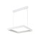 LED LED suspension with Ambrella Light, Original, Fa6622, LED, 65 W, 4875LUM, 3000-6400K, white matte color.