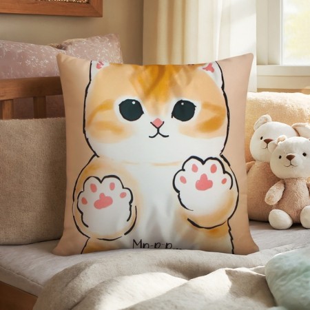 Pillow Ethel "Soft legs" 40x40 cm, velor, 100% p/e