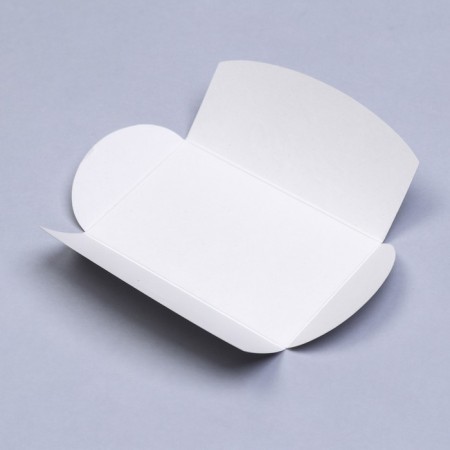 Envenue for certificate with embossing, white, 10.5 x 7-2