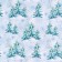 Paper packing glossy double -sided "Winter village", 50 x 70 cm, New Year