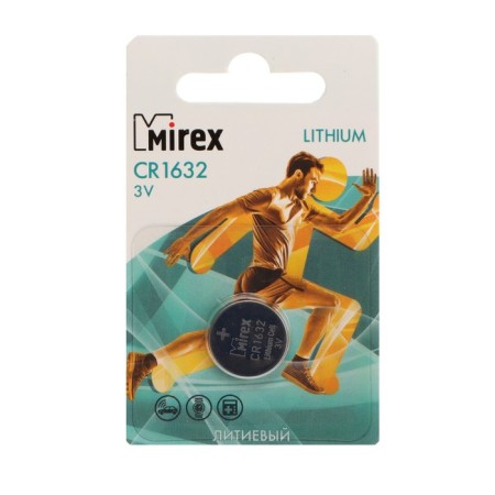 Battery Lithuanian Mirex, CR1632-1BL, 3V, Blister, 1 pc.