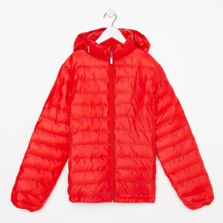 Jacket for girls, red color, height 152 cm-5