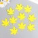 Foamir's blank "List of maple", 5x5cm, 10pcs, yellow set