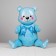 Foil ball 36 "Bear", the color is blue, under the air
