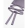 TOP for a girl with short sleeves on Generation ties, height 128 cm, purple color