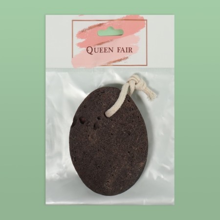 Natural pedicure pumice, with a suspension, 9.5 × 7 cm, in a box, brown color-6