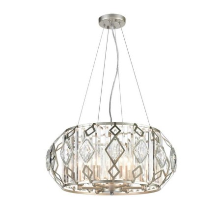 Buzzati chandelier, 6x40W E14, champagne color, white
