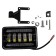 Farah LED SkyWay Off Road, Rectangular, 12 V/24 V, 50 W, 6000 K, 5 diodes, 170x110mm