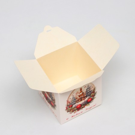 Gift Folding Box "Church", 12 x 12 x 12 cm-3