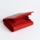 Women's wallet on magnet, red color