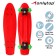 Penniboard Onlytop, 56x15 cm, PVC 50 mm wheels, plastic frame, red color