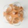 A set of glass salad bowls on a stand, 95 ml, size 23 × 13 cm