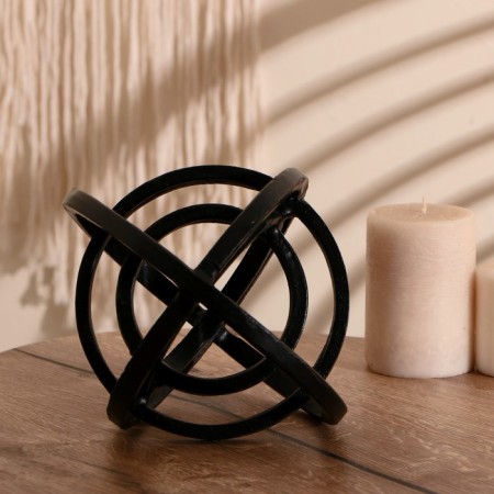 Abstraction "Atom" aluminum 22 cm