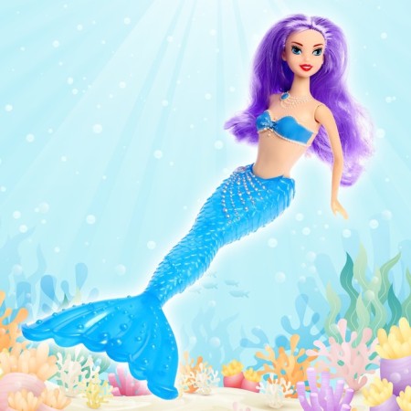 Fairytale doll "Mermaid" with light, mix-6