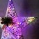LED figure "Star" 30 cm, metal, 220 V, glow of multi