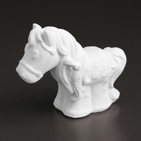 Figure for coloring "Horse with a bow" 8x10x6cm-1