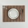 Serving napkin on the table "Brown straw", 45 × 30 cm, brown color