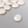 Beads for creativity plastic "Round flat pearls" set of 20 pcs 1.2x1.2x0.4 cm