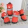 Tall shoes "walk", set 4 pcs, size 5, red