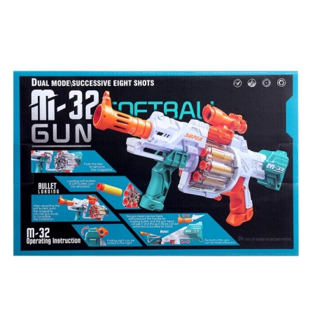 Blaster "M32", shoots soft bullets-11