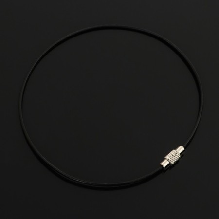 TORSO keychain, steel cable, 25 cm, black-1