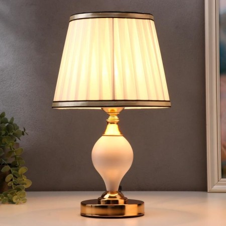Galatea table "Galatea" 1x40W E27 220V white-gold 20x20x38.5 cm.-1