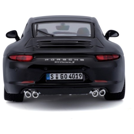 BBURAGO Porsche 911 Carrera S, Die-Cast, 1:24, opening doors, black color-2