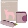 Gift set, wallet 10x10.5x3.5cm /Key of 14x5x4.5cm, lilac color